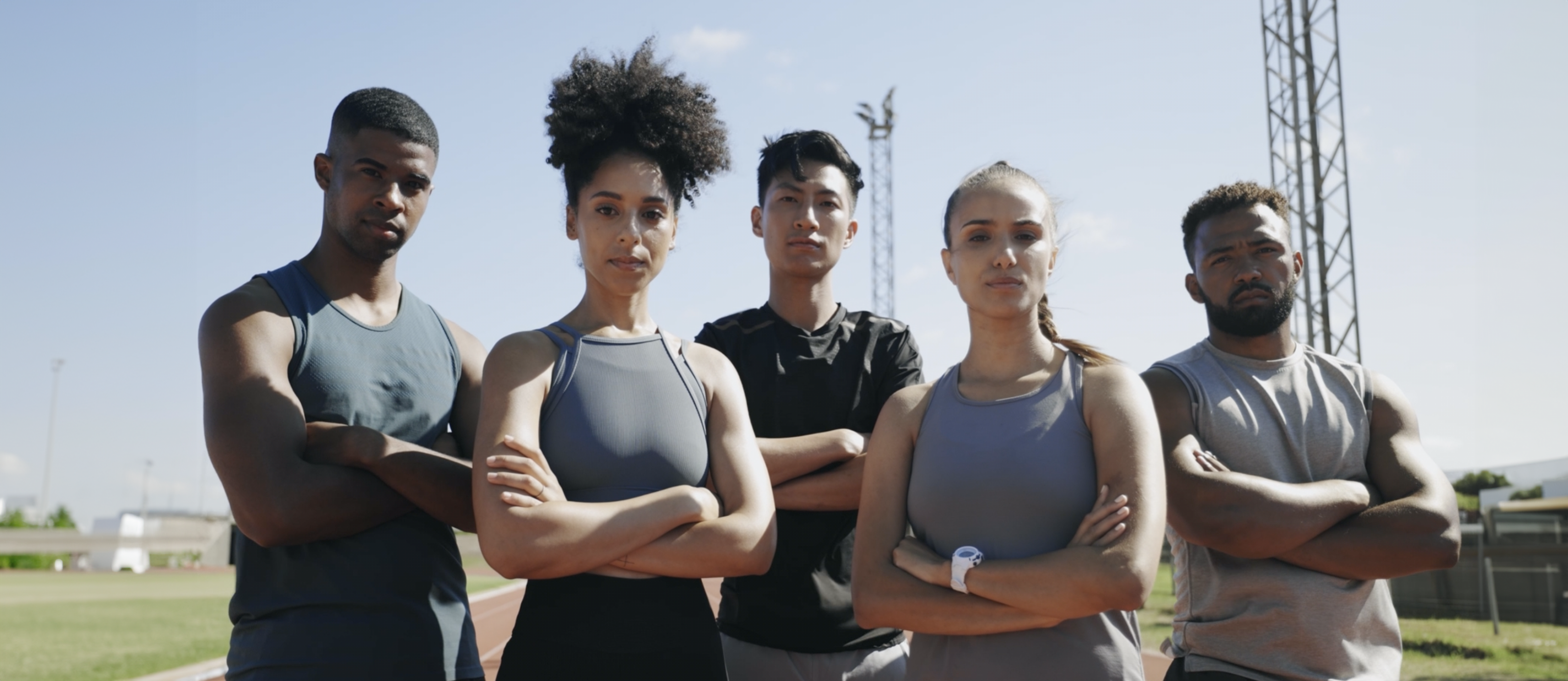 Sportifs et athlètes après l'effort physique